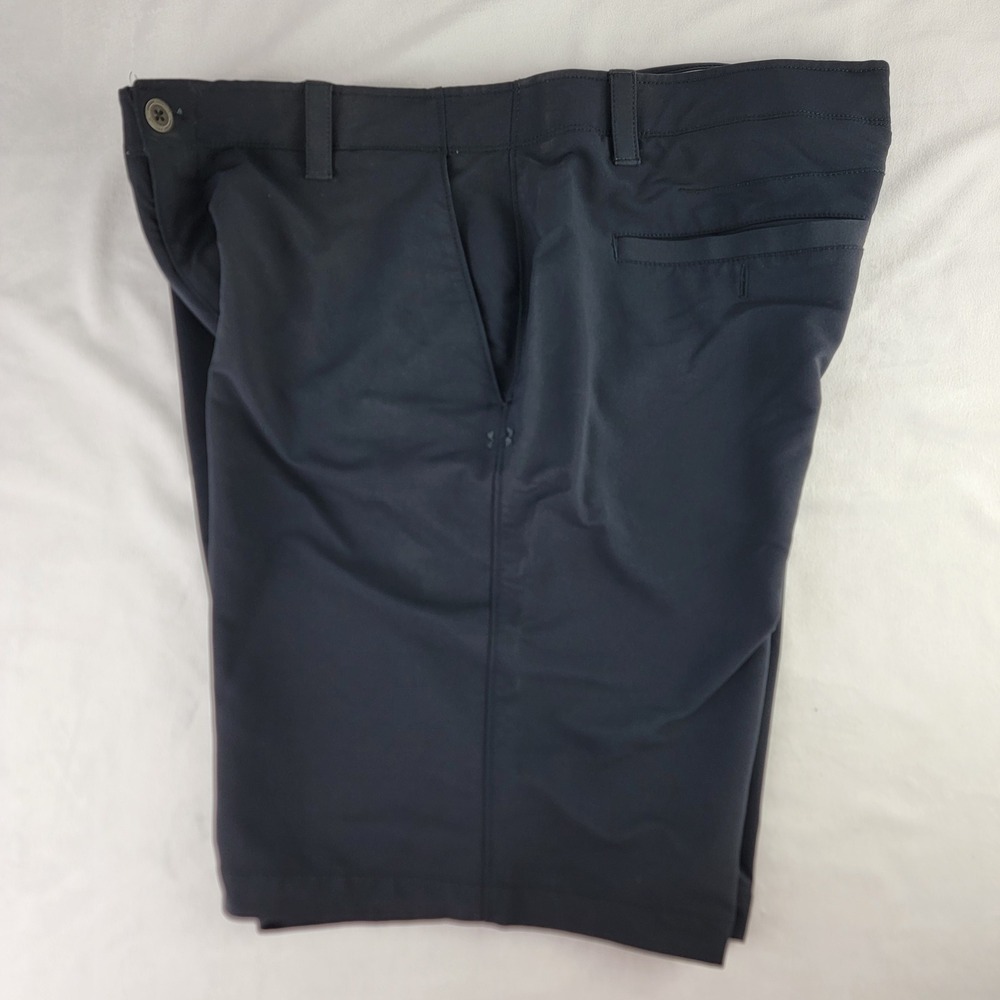 Under Armour Mens Performance Golf Shorts Navy Black Size 38 Stretch Lightweight